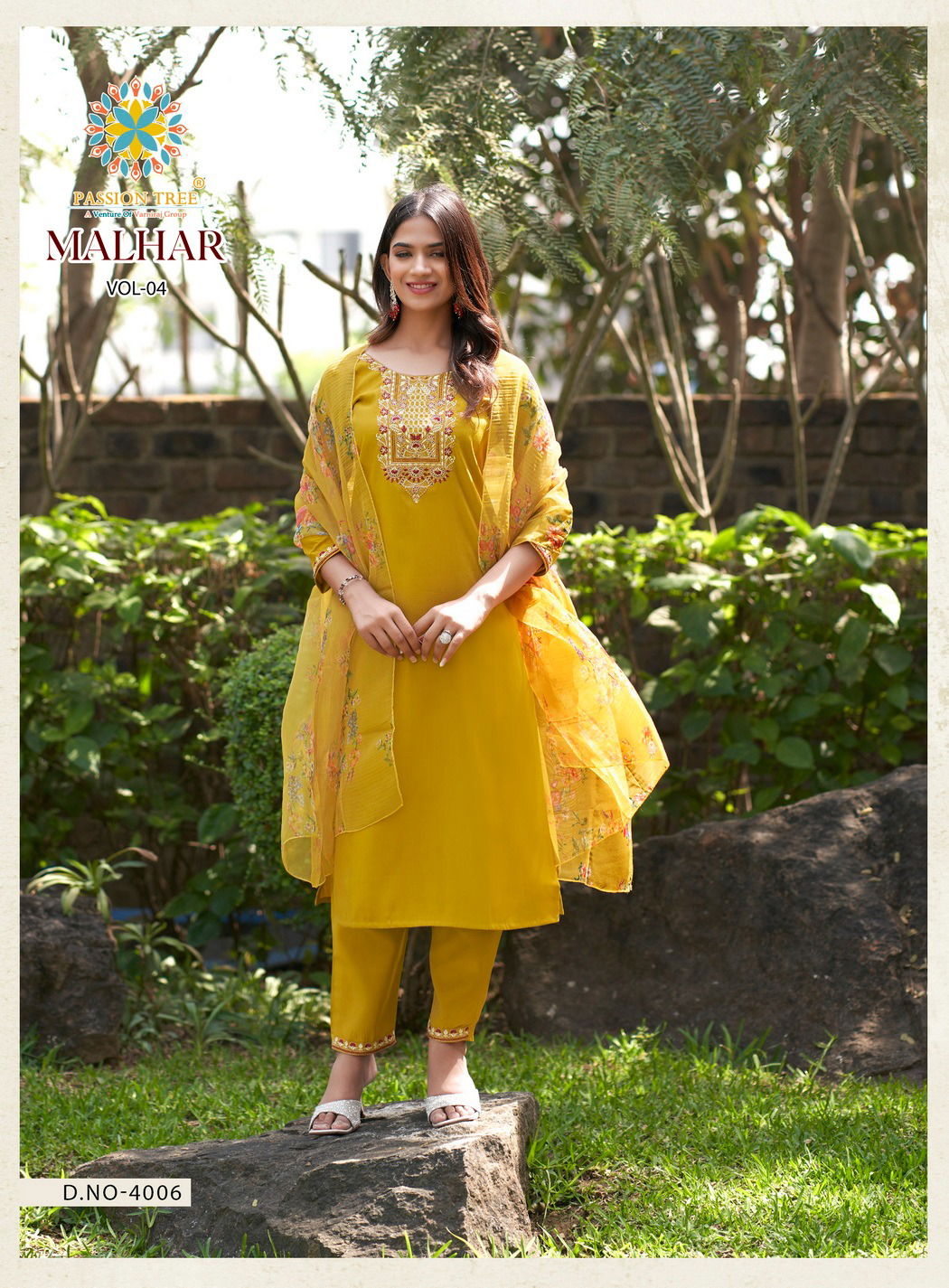 Malhar Vol 4 By Passion Tree Embroidery Readymade Suits Wholesale Online